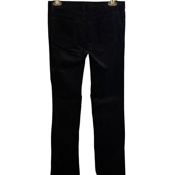 Size 24P Loft Modern Straight Leg Black Corduroy Jeans Velvet EUC Size 00 Petite - Picture 6 of 6